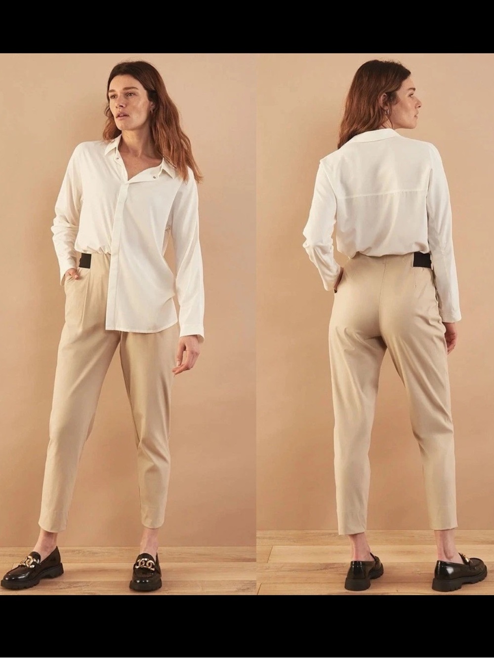 Aday Turn It Up Pants Sesame Beige Womens Size M